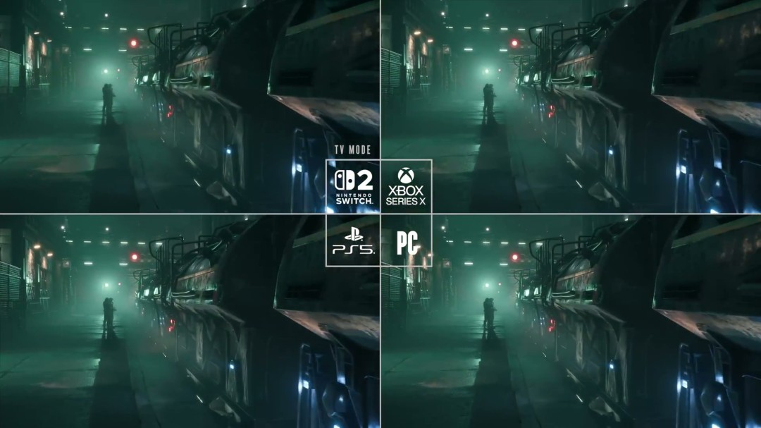 《最终幻想7：重制版Intergrade》NS2、PC等四平台画面对比