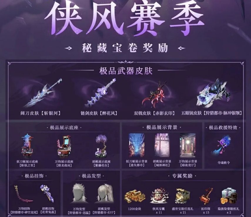 永劫无间S18侠风赛季10月10日开启，新赛季通行证&无尘奥义特效