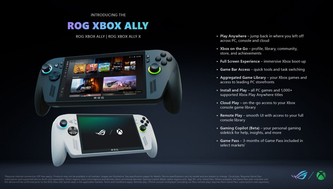  Xbox Ally X售价1000美元 微软称无定价权