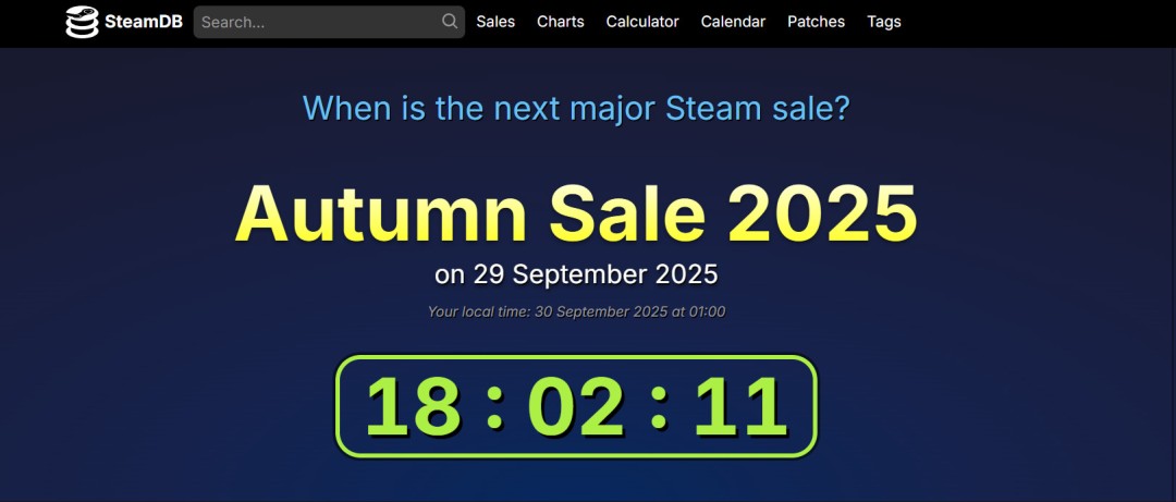 国庆中秋假期剁手正当时！Steam秋季特卖明天凌晨1点开启